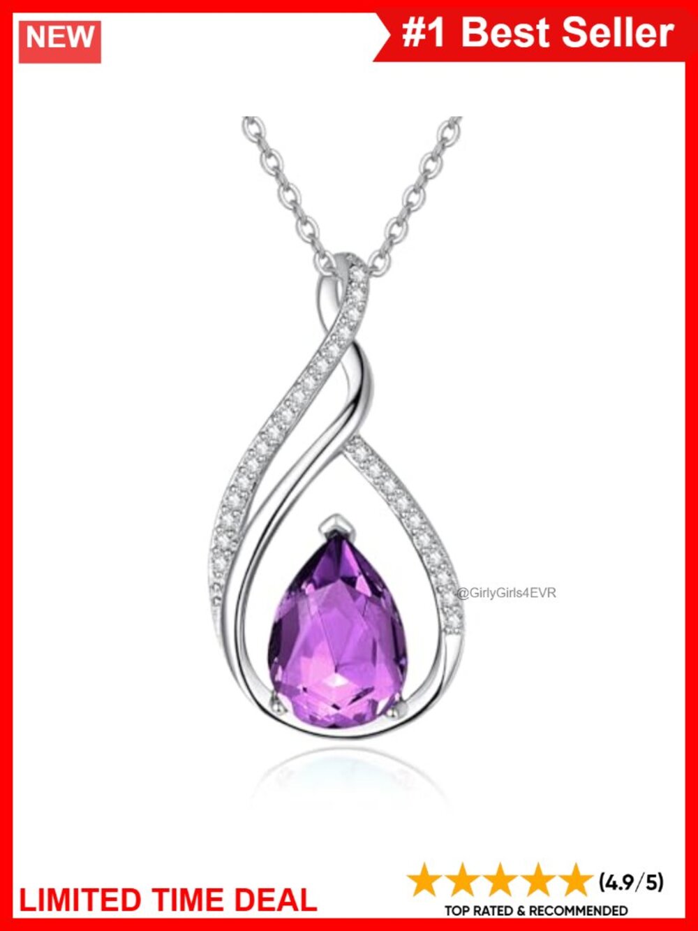 14K Gold Plated Sunflower Birthstone Pendant Necklace Gift for Women